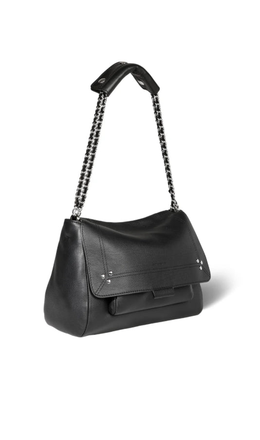 Lulu M Veau Noir Silver