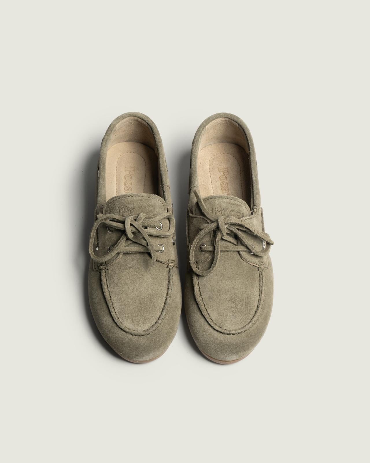 Boat Loafer Brushed - Suede Khaki