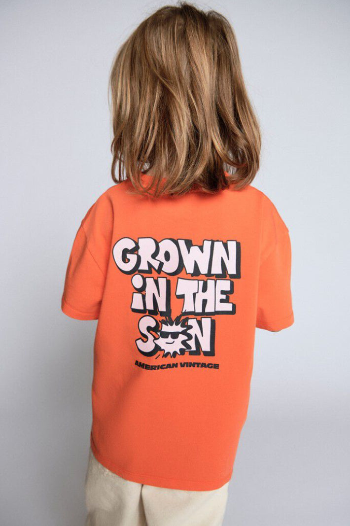 Tee-Shirt Enfant Fizvalley Mandarine Vintage