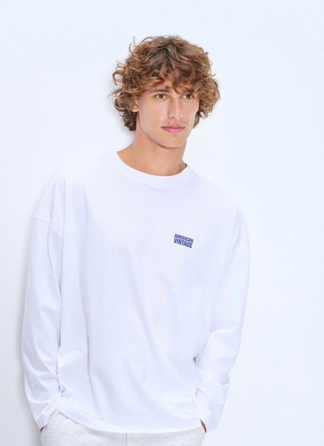 T Shirt Gixy 02B Manche Longue Blanc