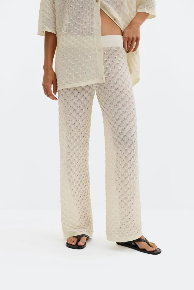 Alissa Knitted Pants Cream