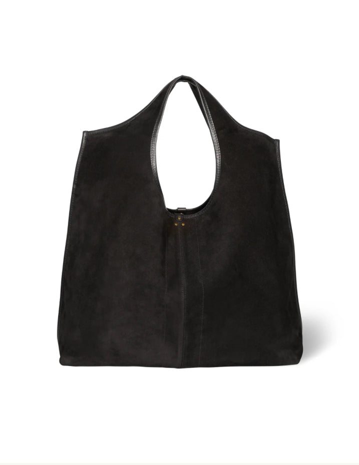 Sac Paco Croûte de Velours Noir