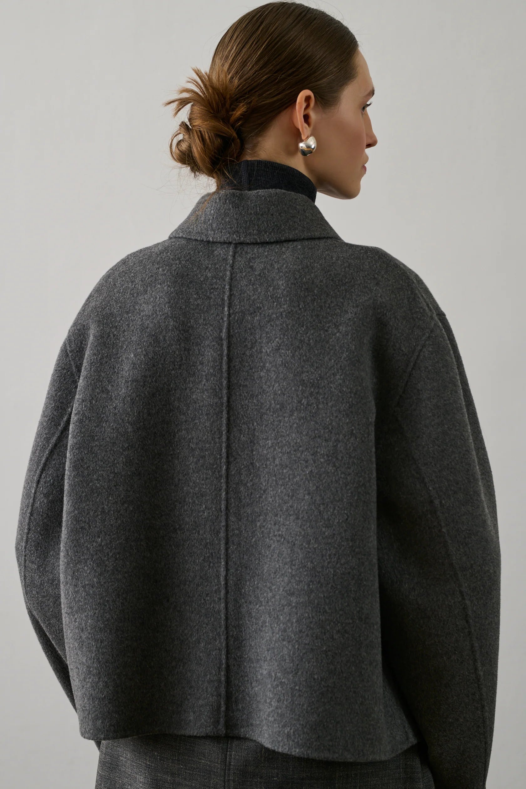 Manteau Gyoda Gris Chiné