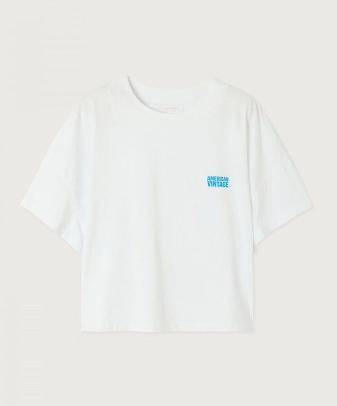 Tee Shirt Femme Gixy 02B Blanc Manche Courte