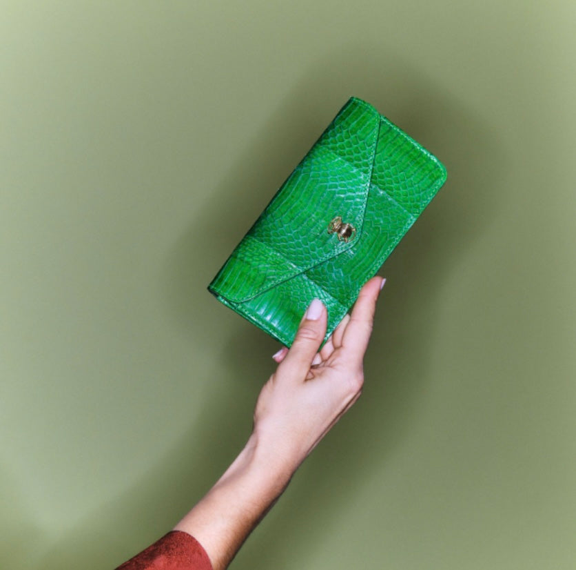 Portefeuille Alex Long Cobra Romarin