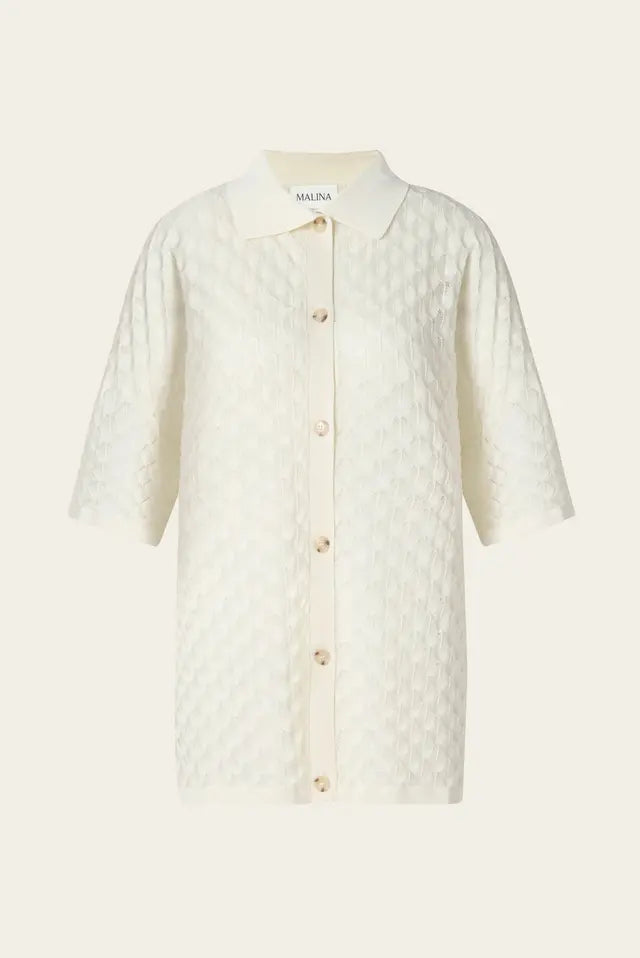Moa Knitted Shirt Cream
