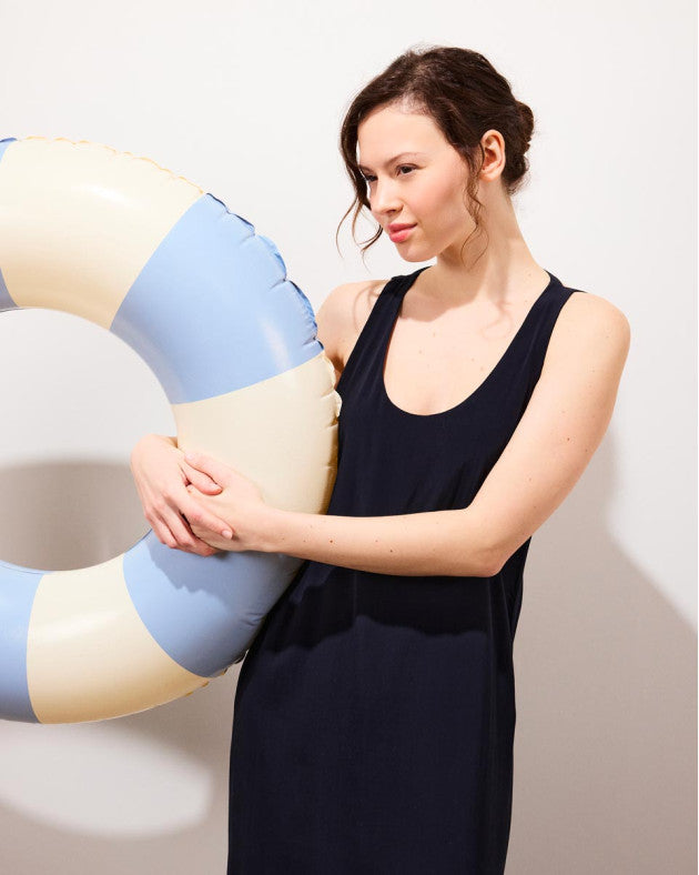Joga Long Dress Croco Marine