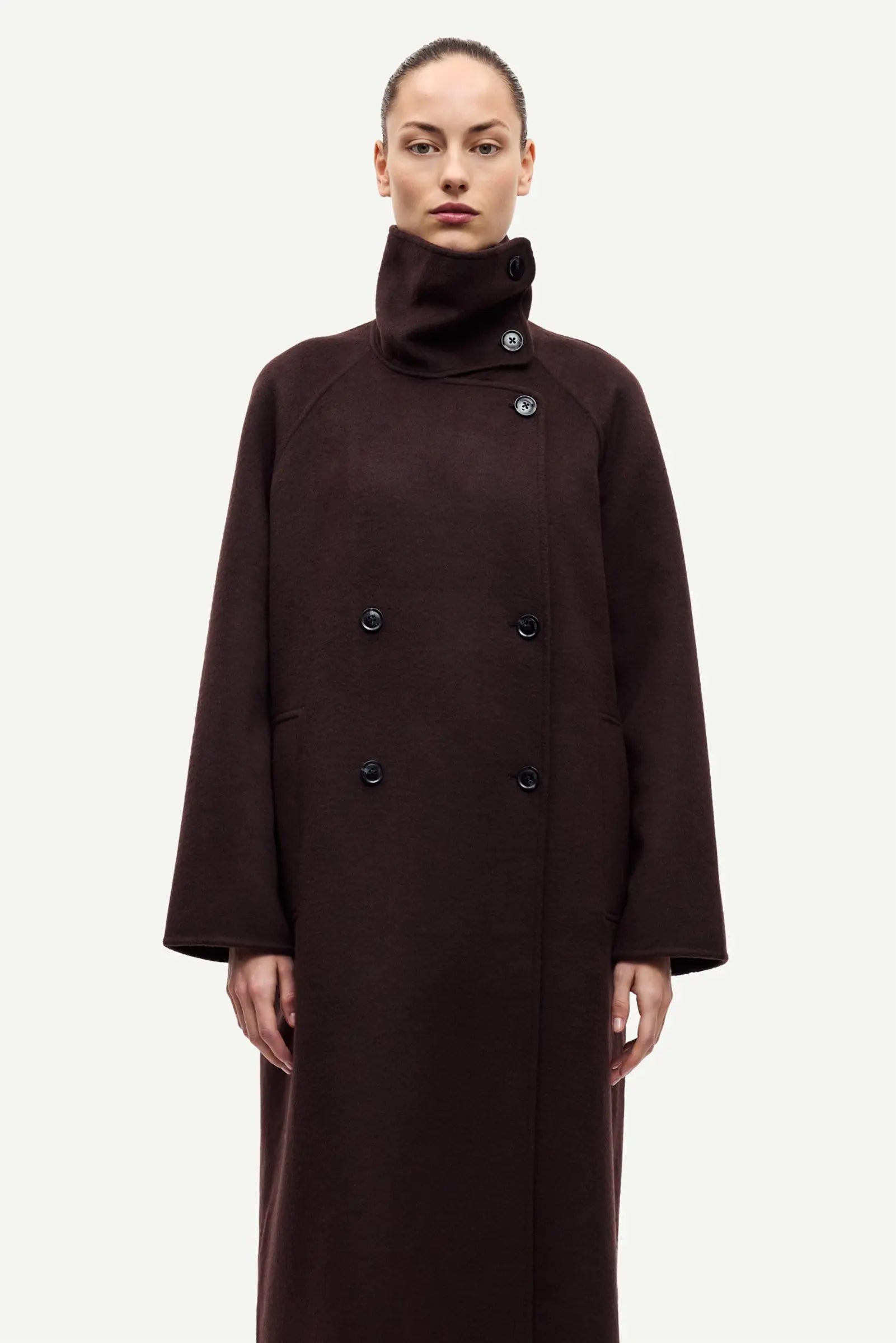 Sahanne Coat Black Coffee