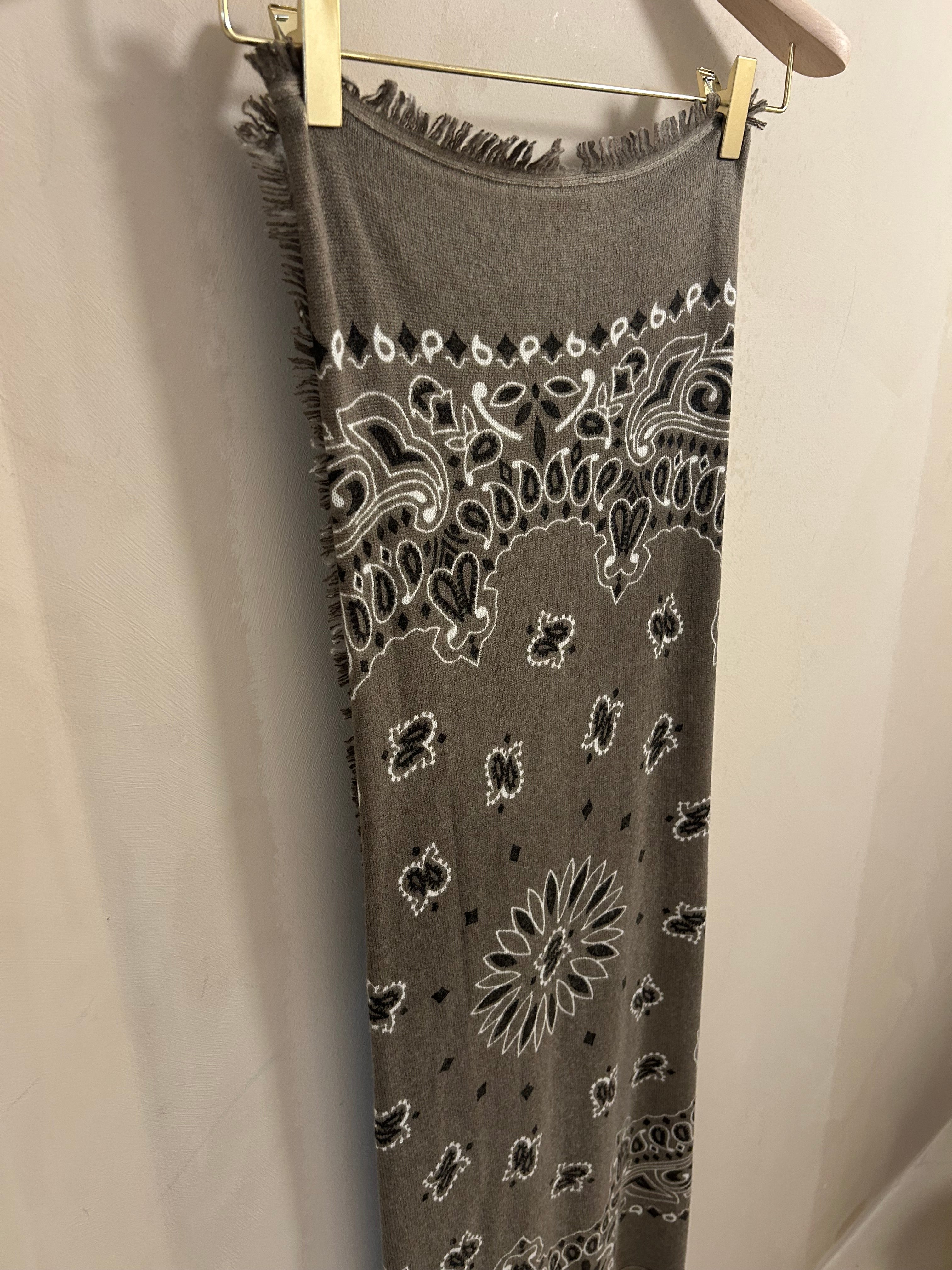 Grand Bandana Hachiko Bico Kaki Chiné