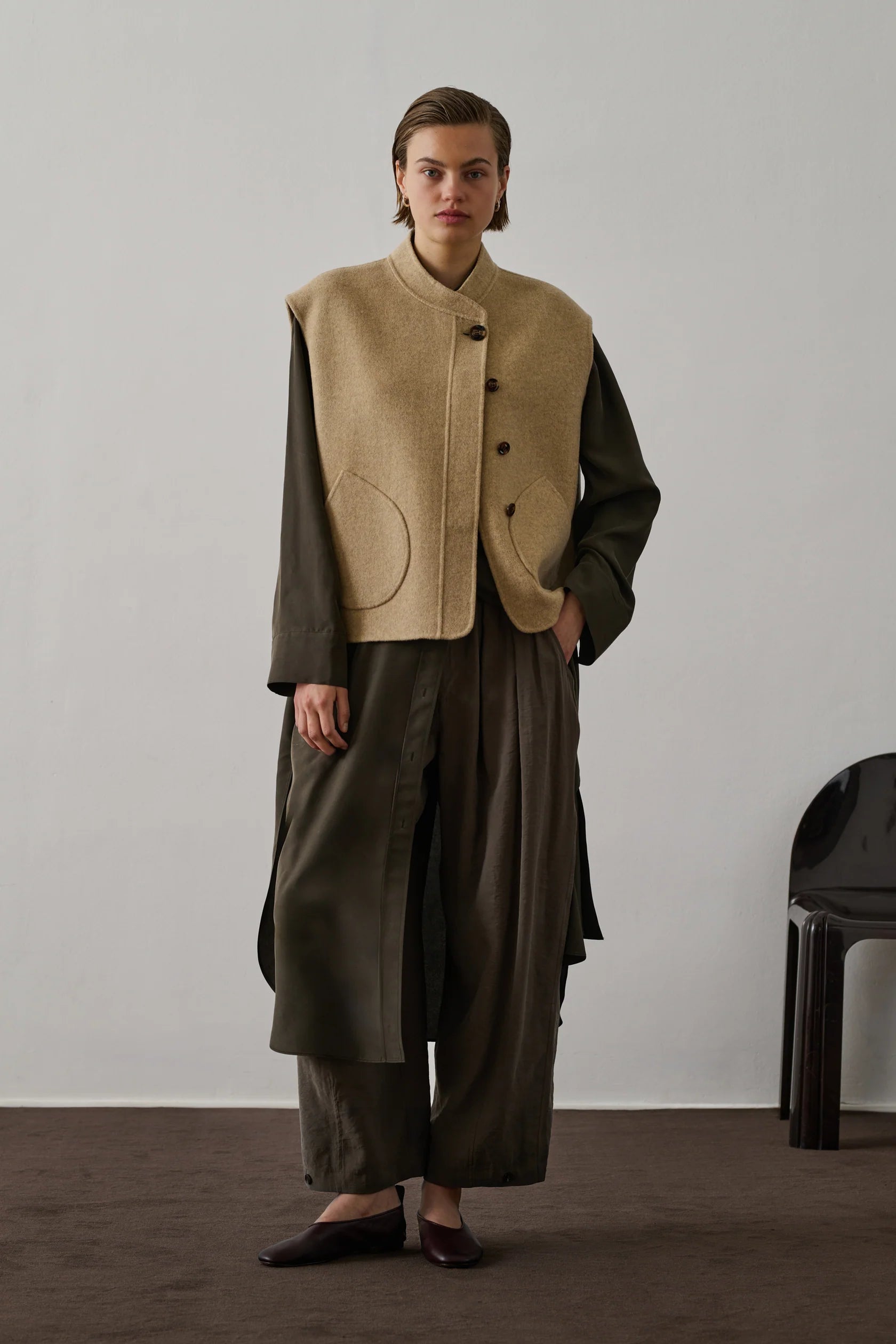 Blouson Adeline Beige Chiné