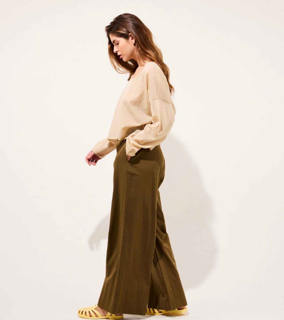 Charli Pull en maille fine Milky Way