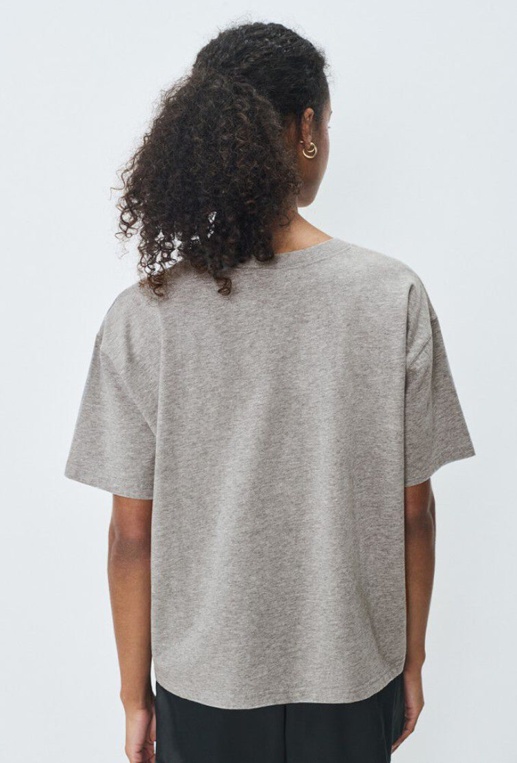 Tee-shirt Femme Fizvalley Gris Chiné