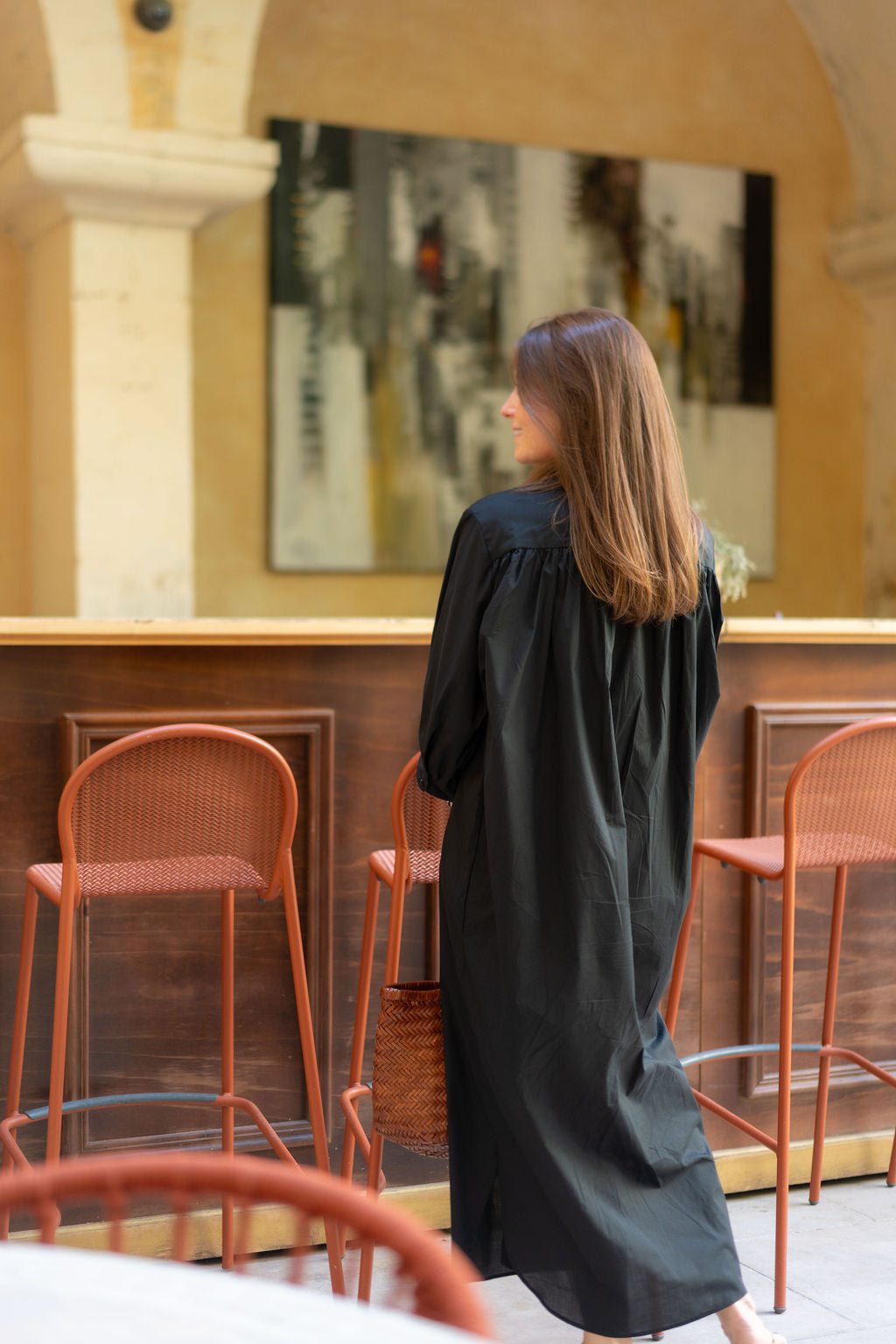 Robe longue Arène noire