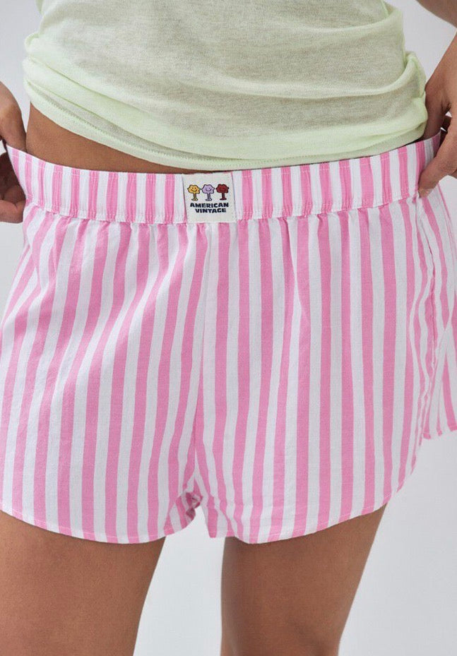 Short Femme Vewtown Rayure Rose