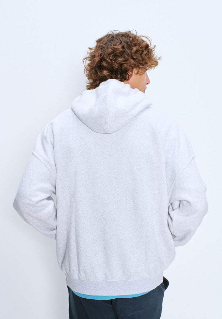 Sweat Zippé Homme Baptown Gris Chiné