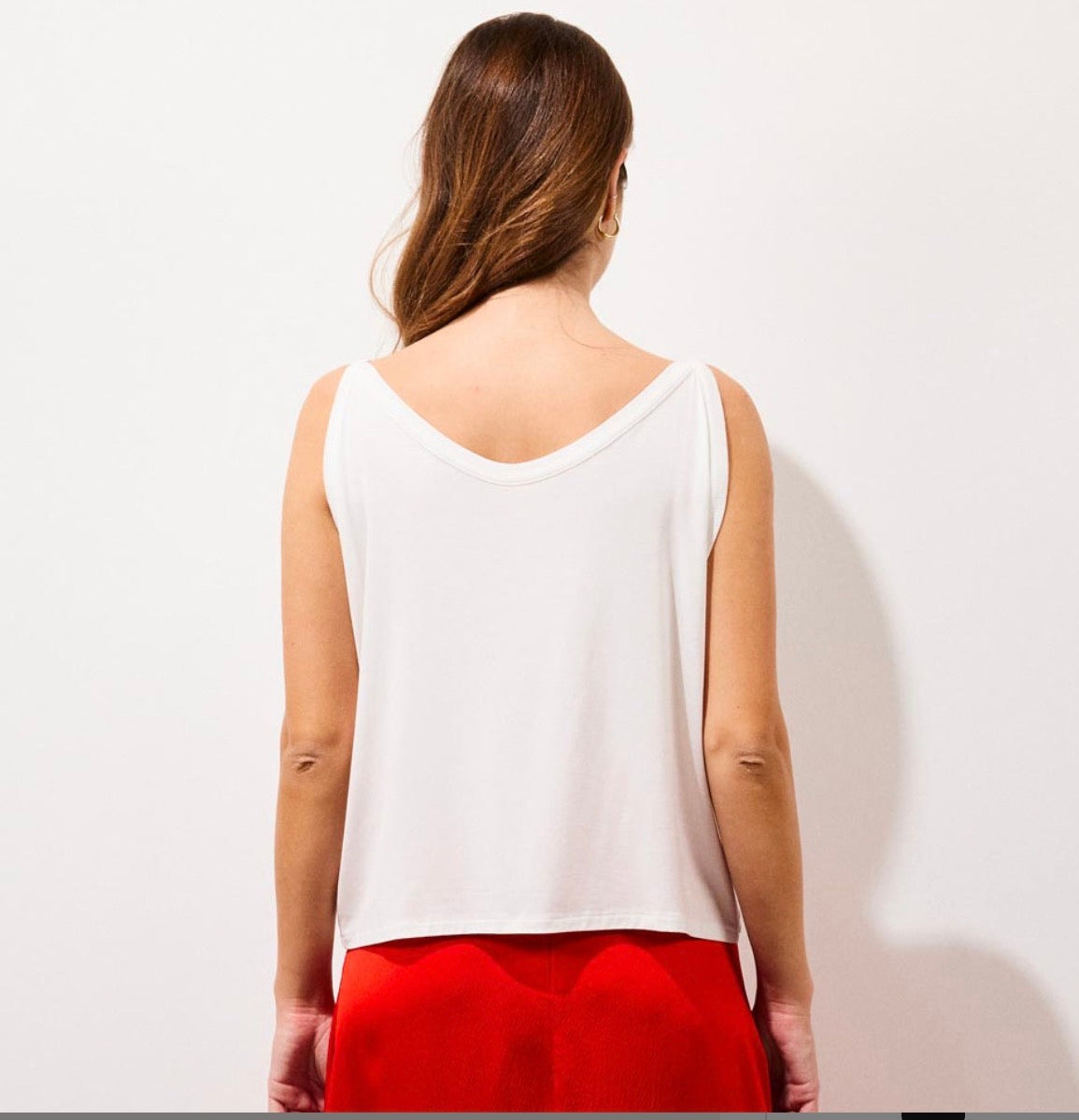 Leia Top à bretelles en jersey Vanilla