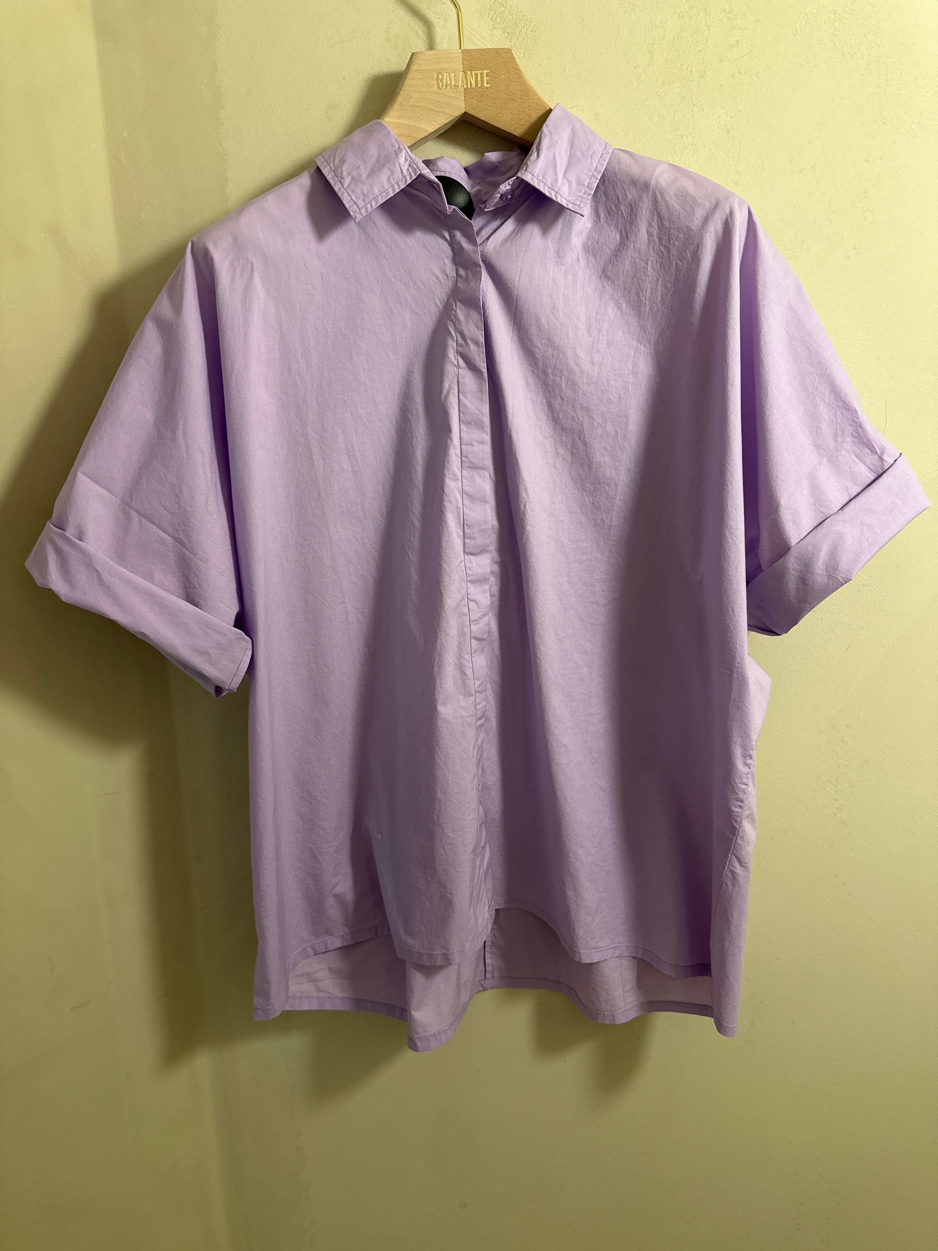 Emma Shirt Cotton Poplin Lavander