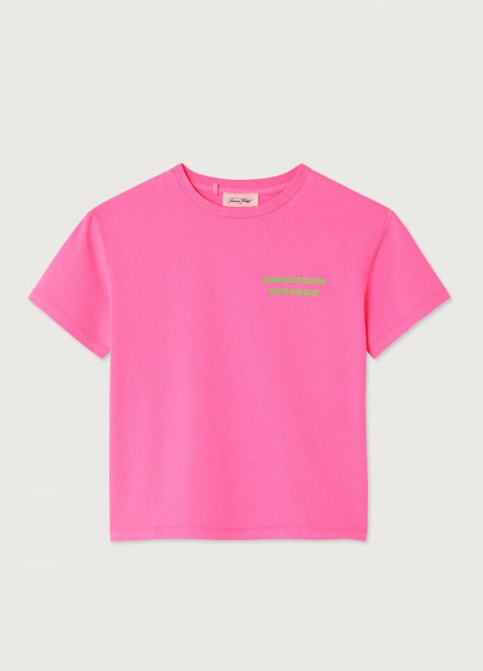 Tee-Shirt Enfant Fizvalley Rose Fluo
