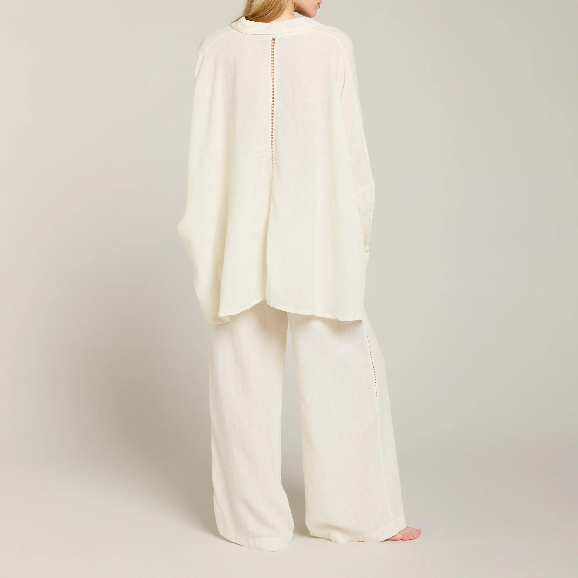 Pantalon Large Minorca Blanc Cassé