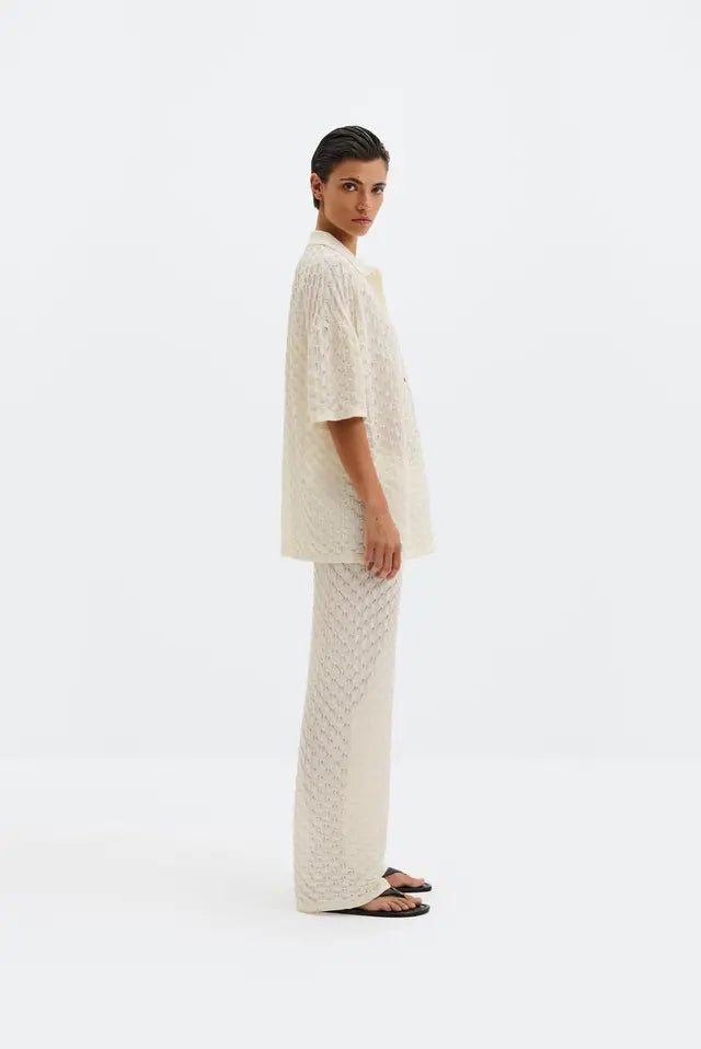 Moa Knitted Shirt Cream