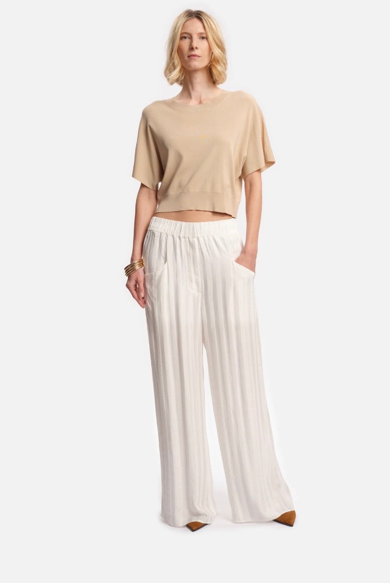 Pantalon Ned Viscose White