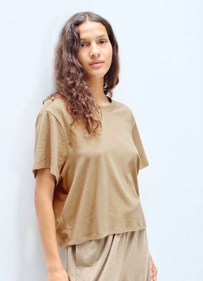 Tee Shirt Ypawood Manches Courtes Macchiato chine