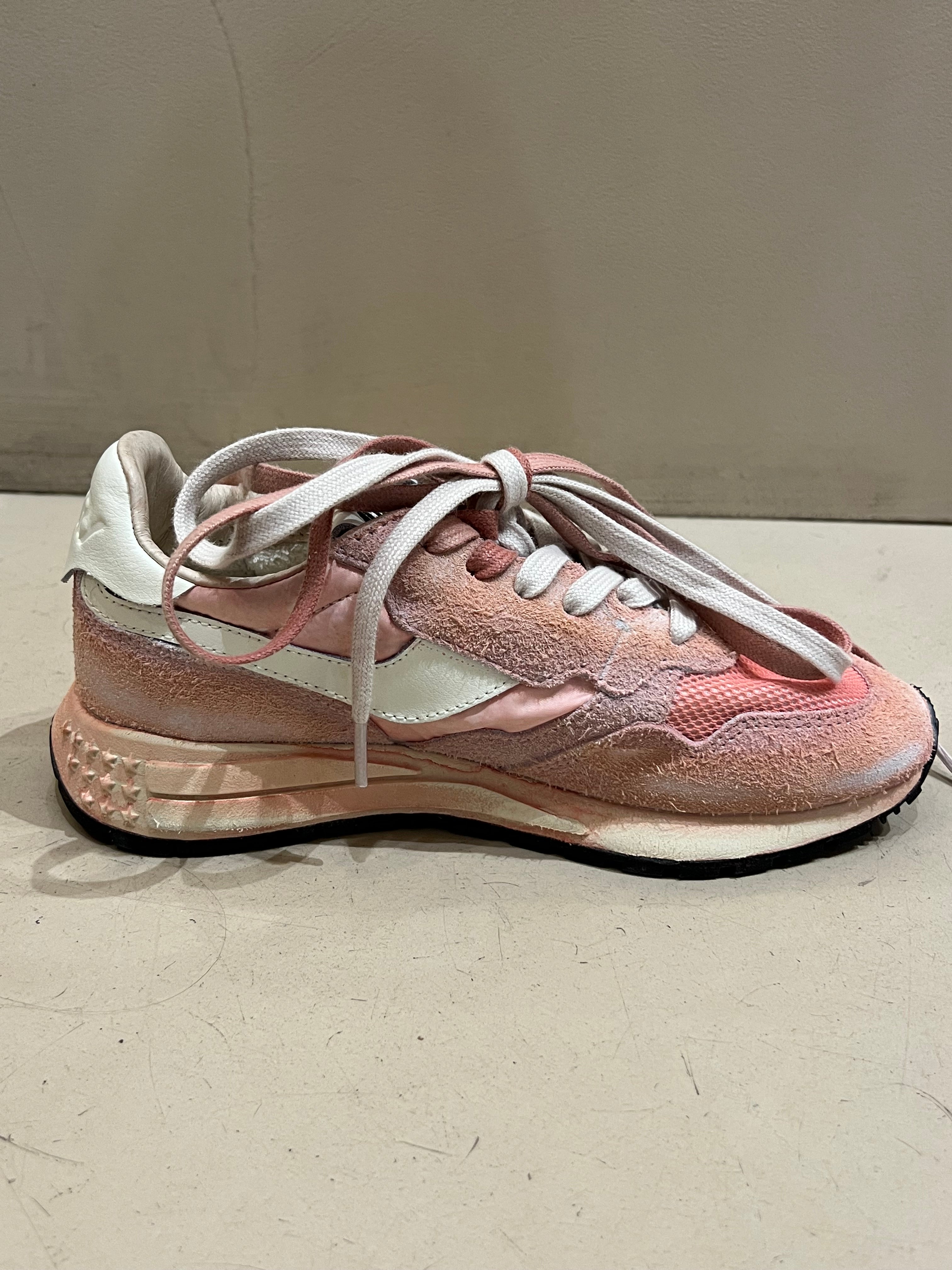 YS02 Basket Reelwind Suede Nylon White Red