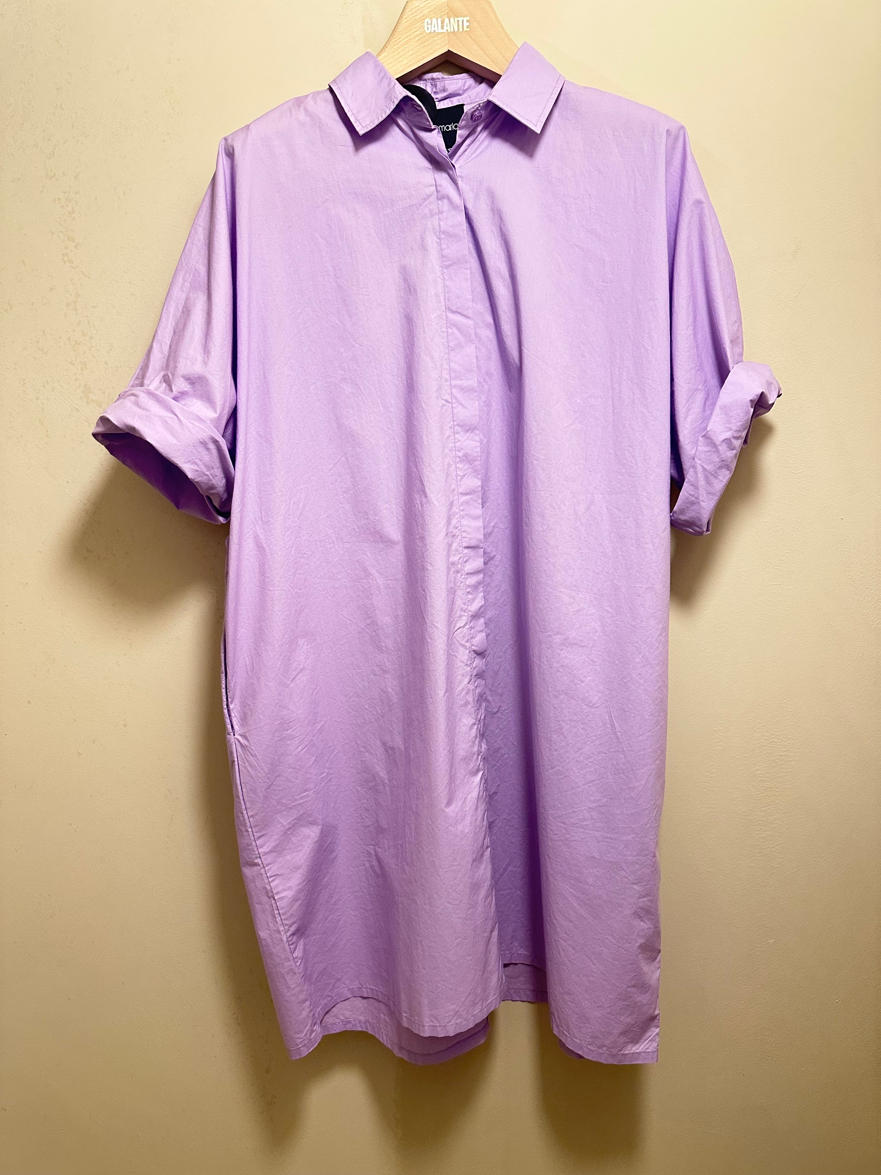 Ella Dress Cotton Poplin Lavander
