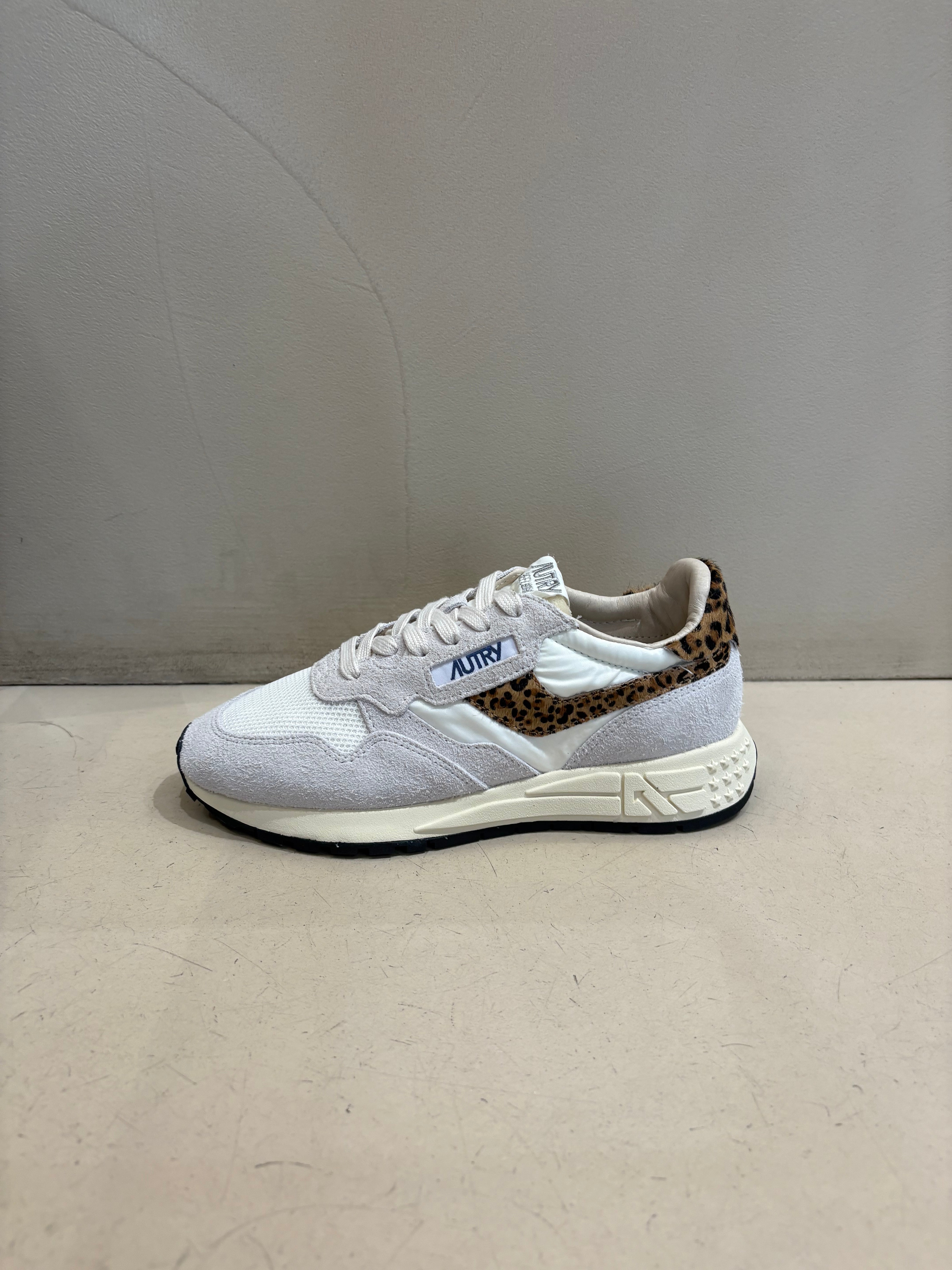 EP01 Basket Reelwind Suède Nylon Pony White Léopard