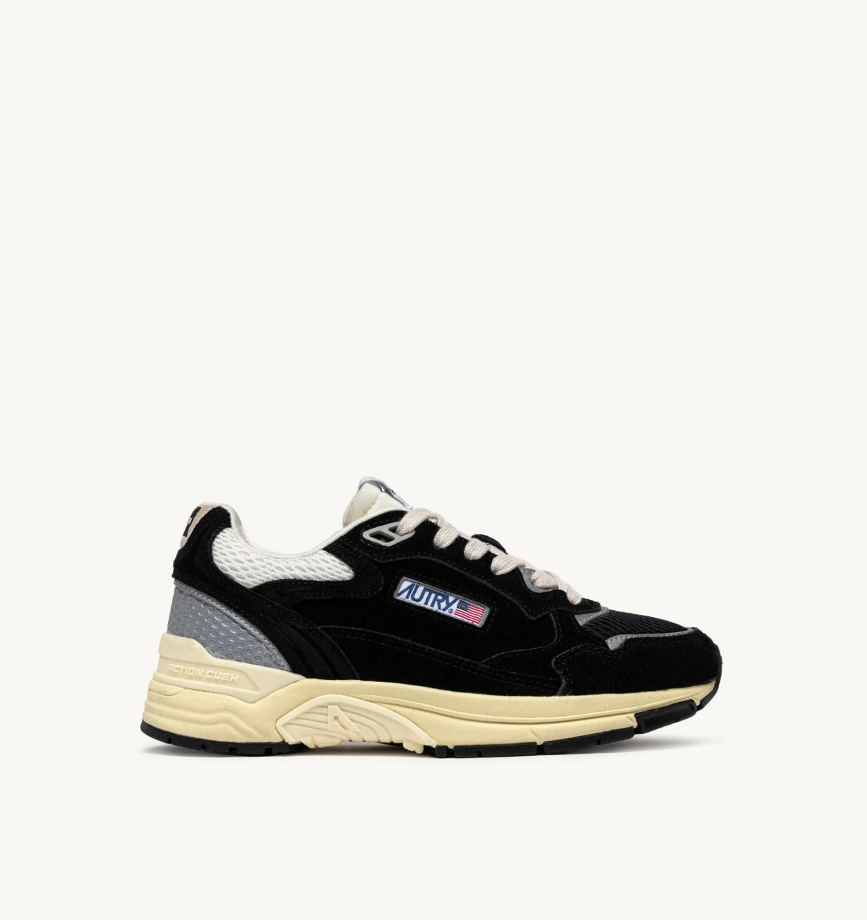Baskets Hyperway Suede Mesh Black Silver
