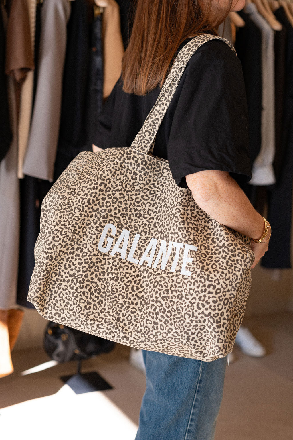 Tote Bag Galante Léopard Clair