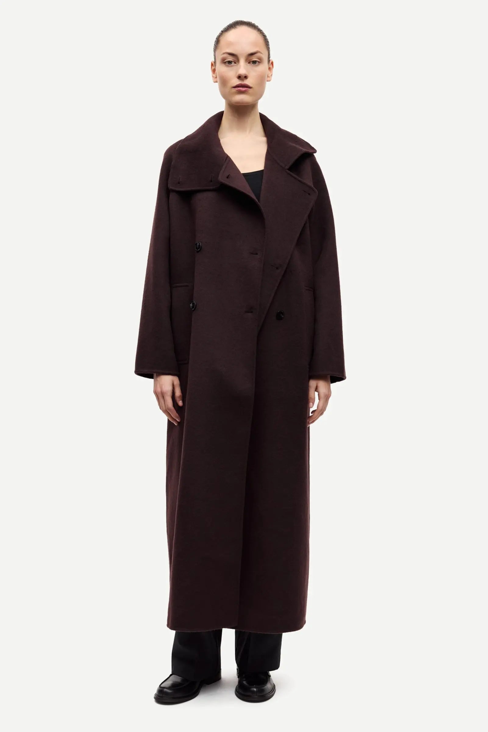 Sahanne Coat Black Coffee