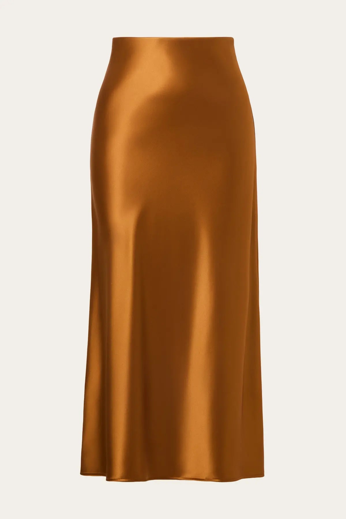 Jupe Aubree Satin Midi Amber