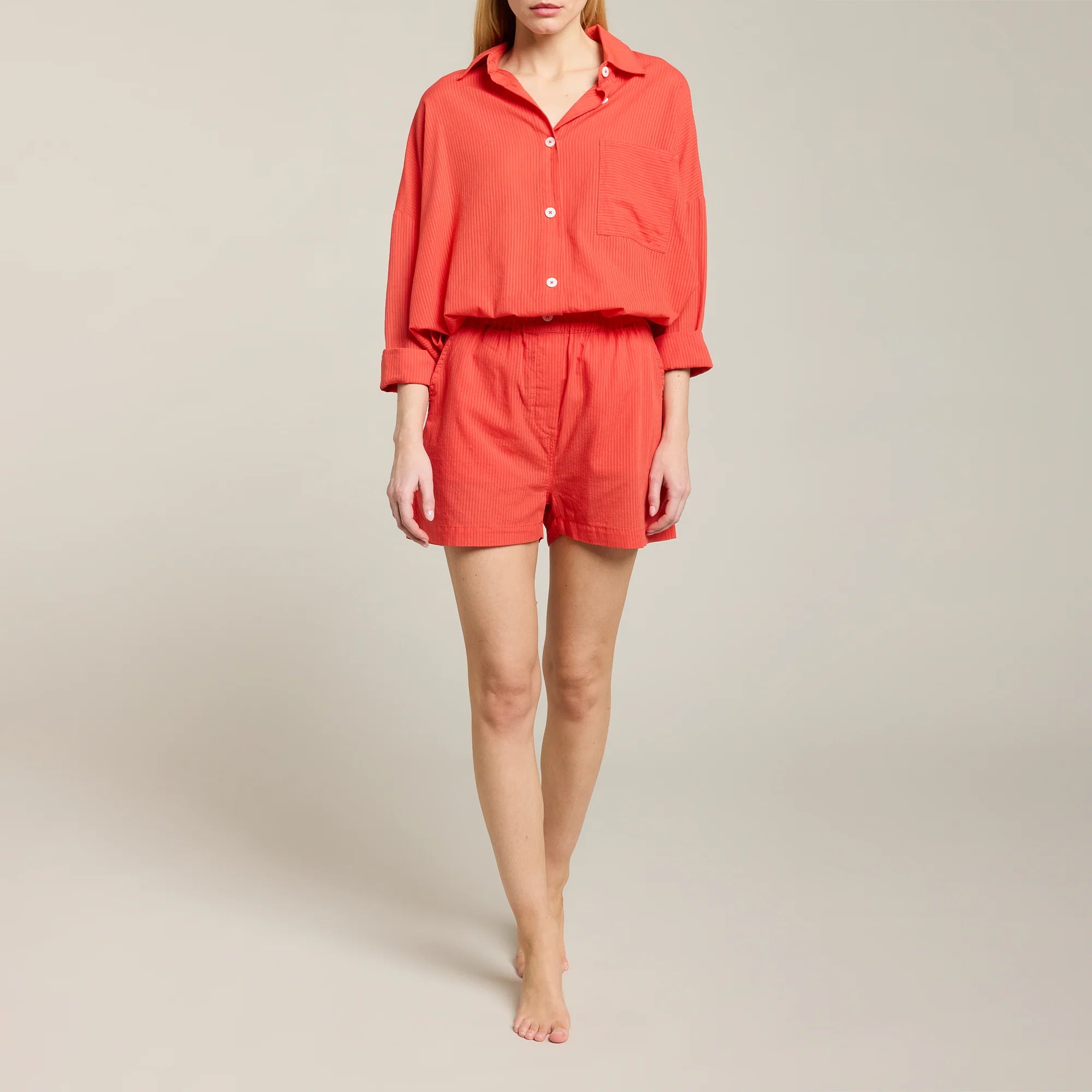 Chemise oversize Ramatuelle Corail