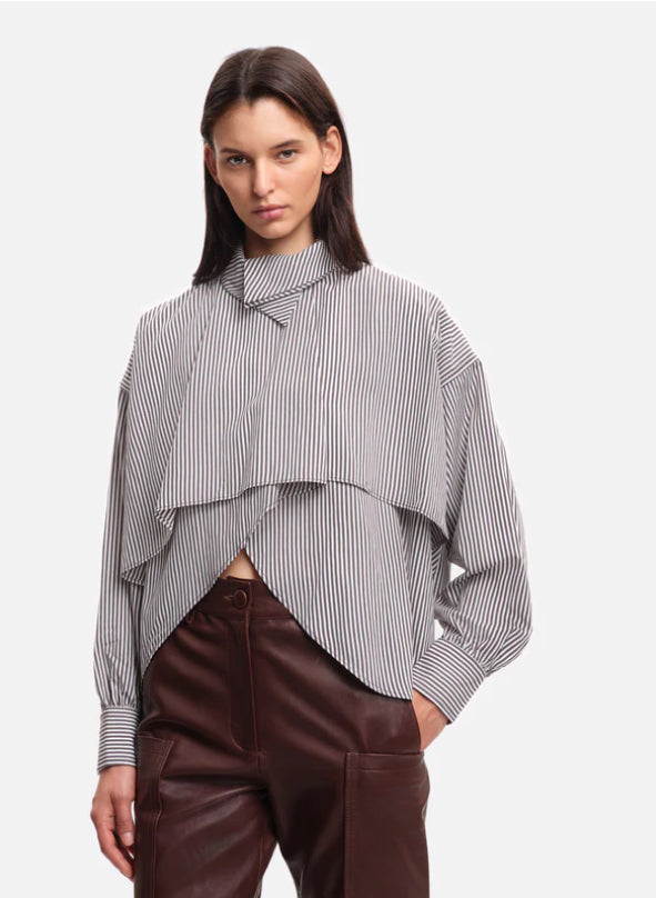 Chemise Bird Grey Stripes