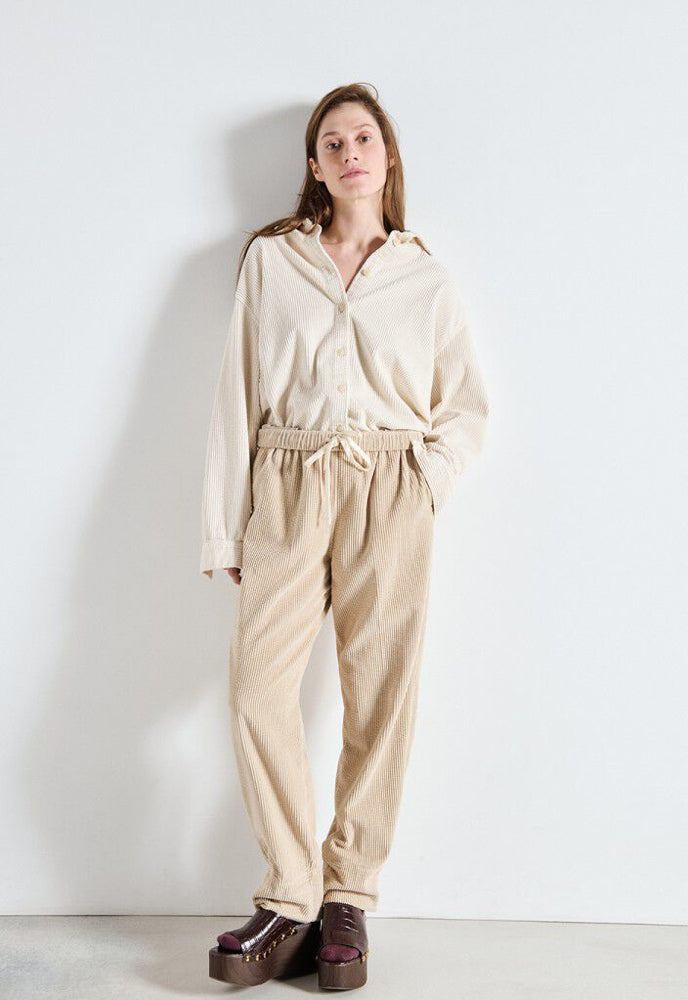 Pantalon Padow Femme Ecru vintage