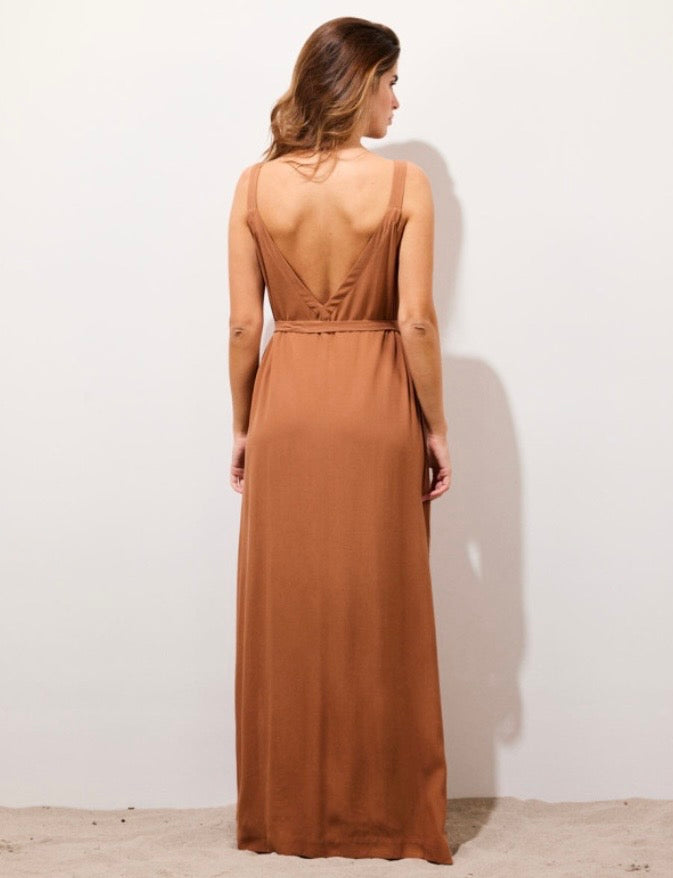 Dea Long Dress Tan