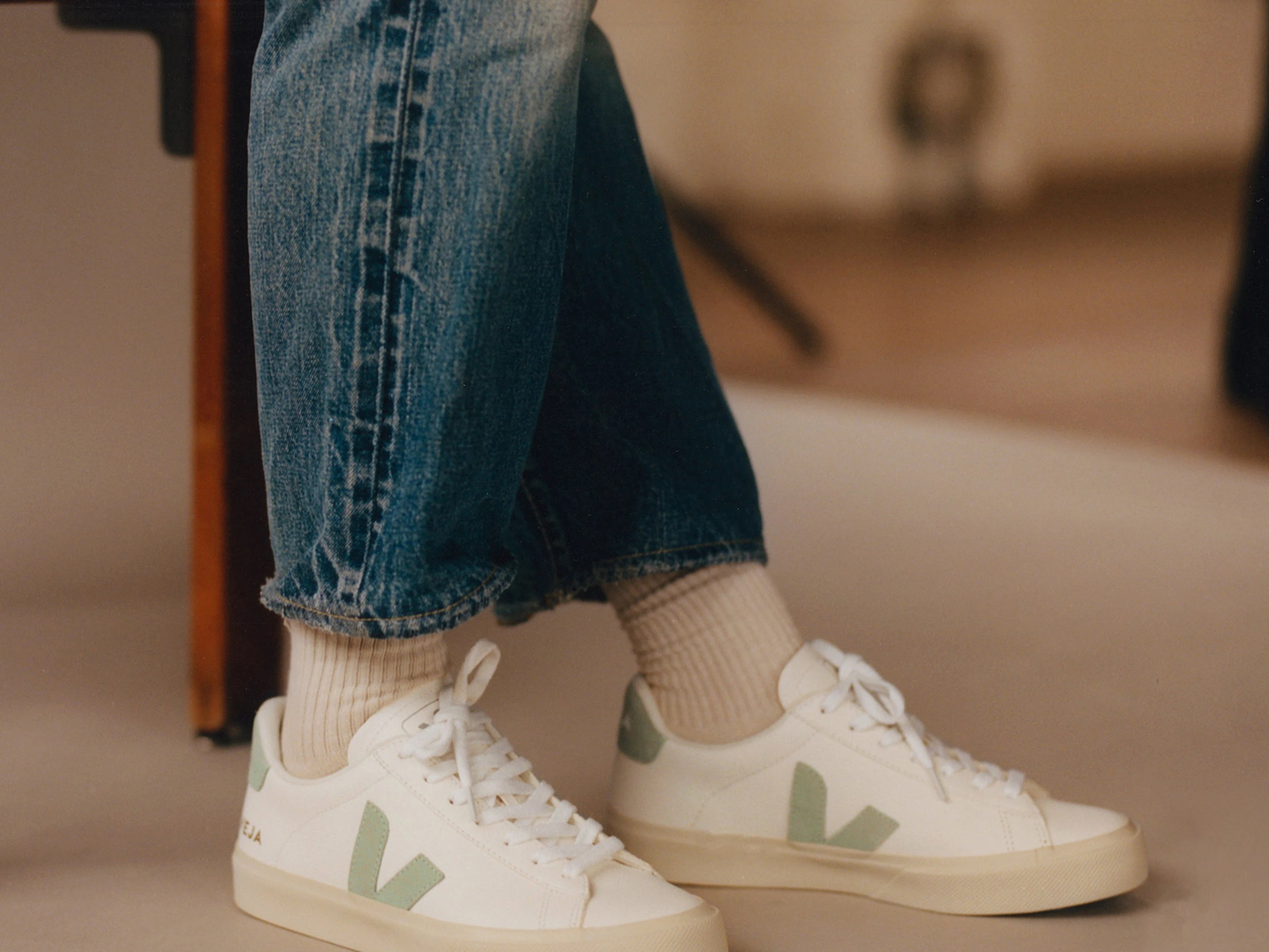 Baskets Campo Extra White Matcha