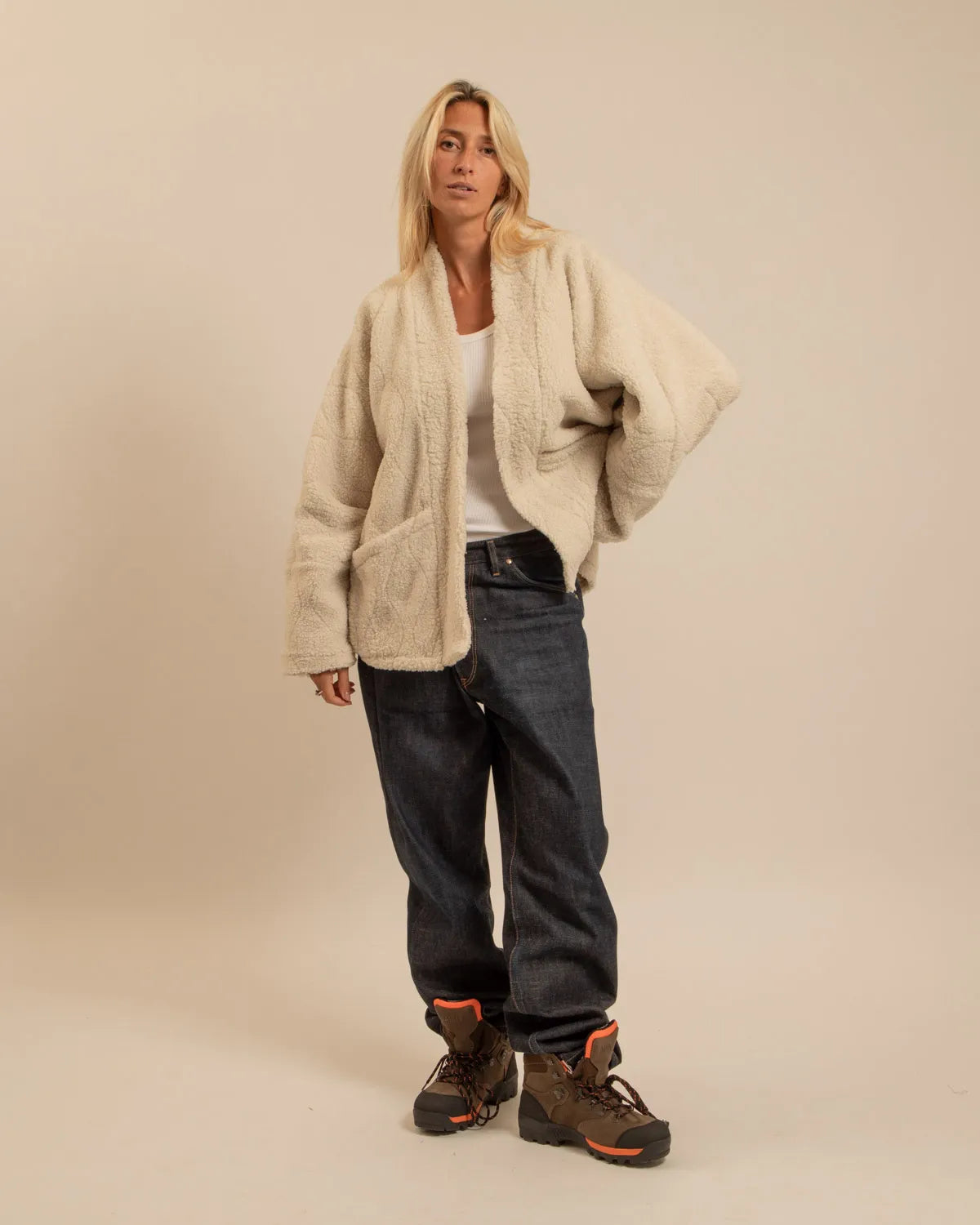 Veste Chicago Sherpa Crème