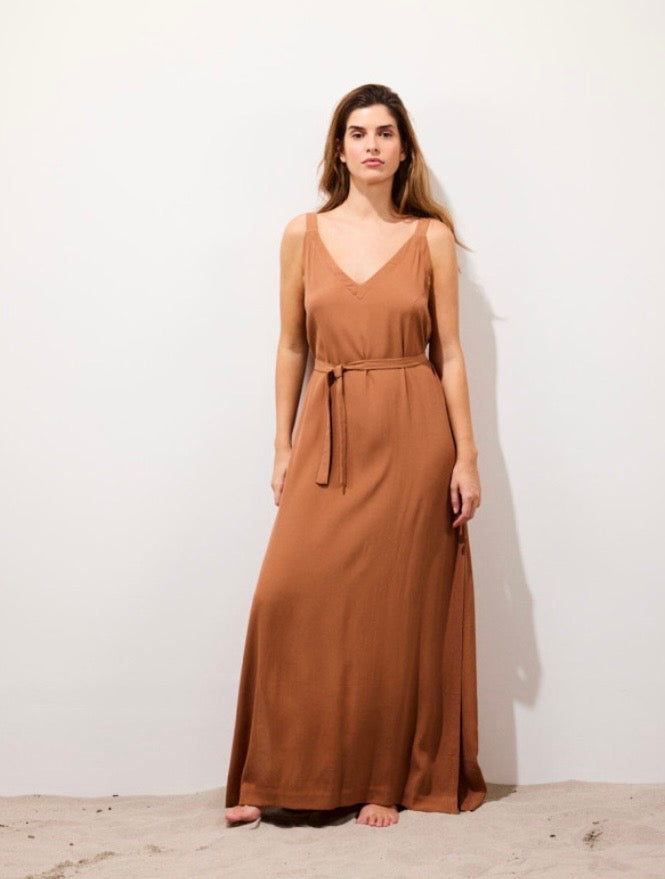 Dea Long Dress Tan