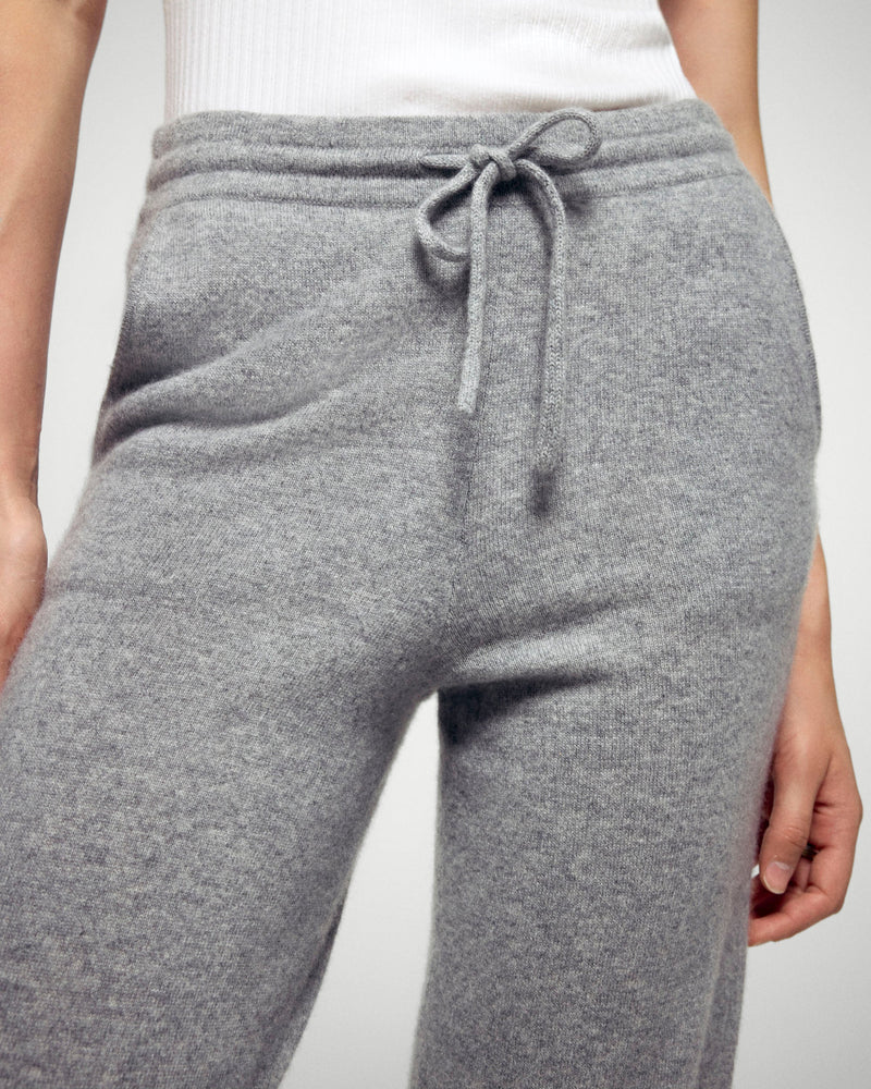 Jogging Droit Gris Chiné Foncé