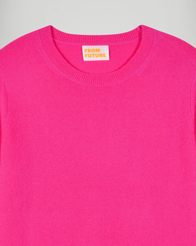 Pull Col Rond Femme Solar Pink