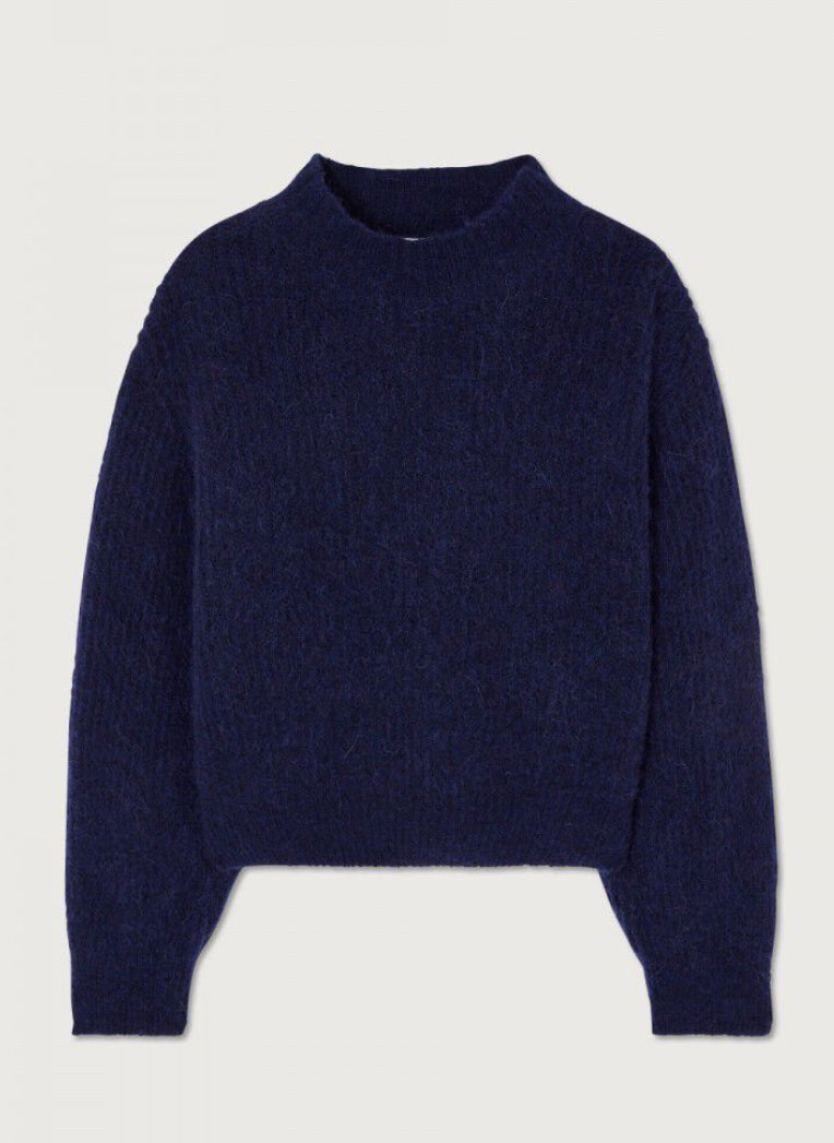 Pull Femme East Navy Chiné