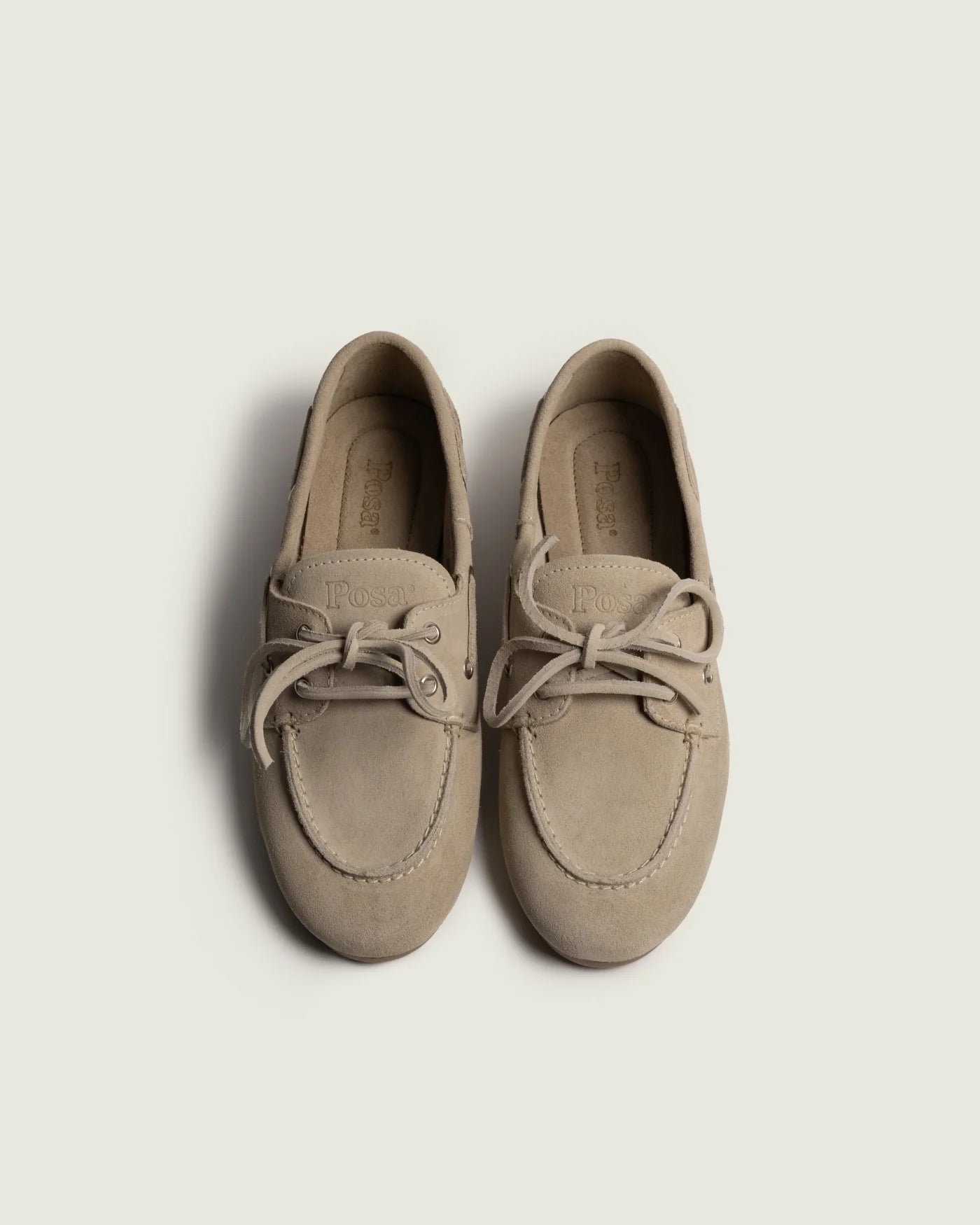 Mocassins Bateau en Daim Light Taupe