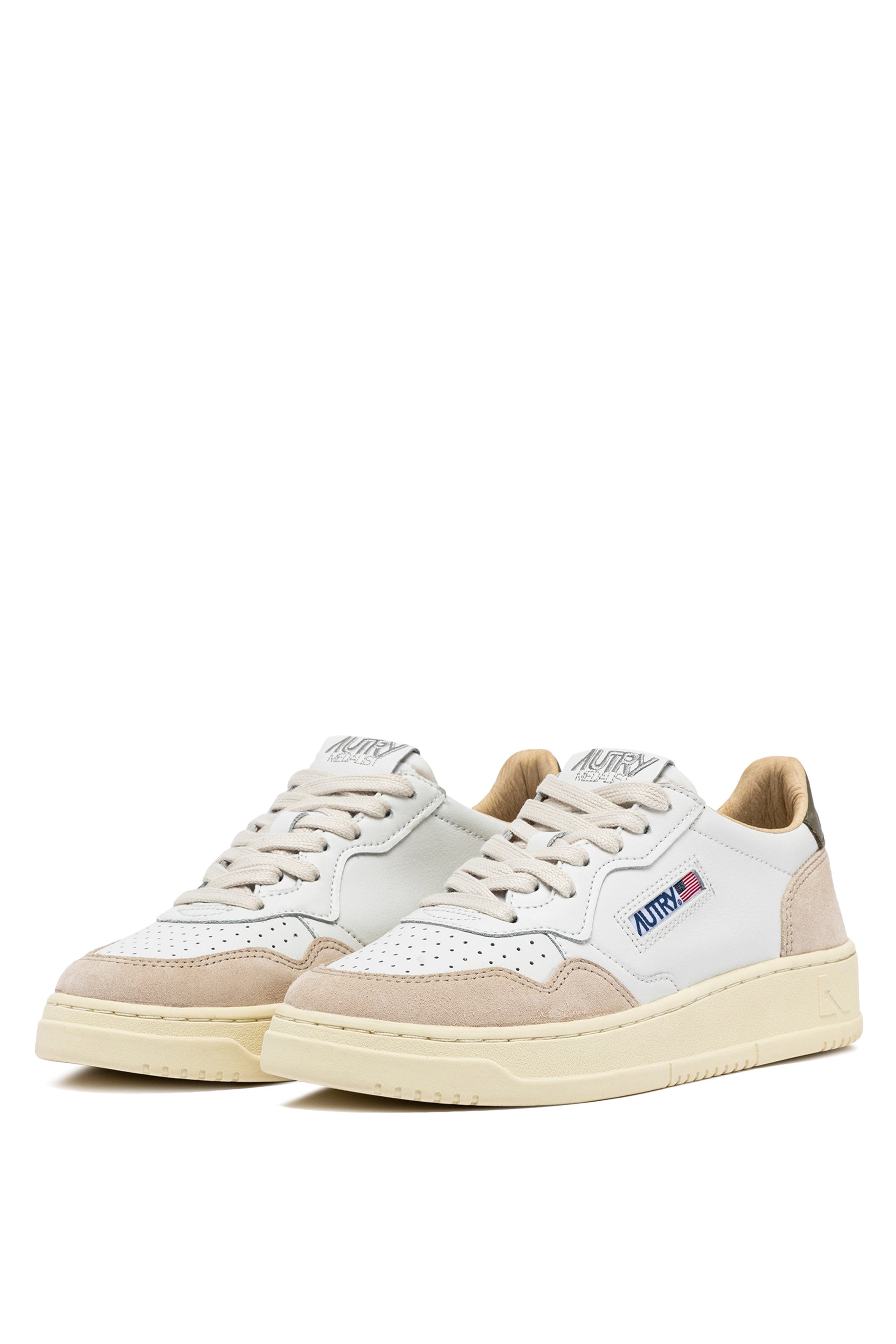 Baskets Medalist Low Suède White Military