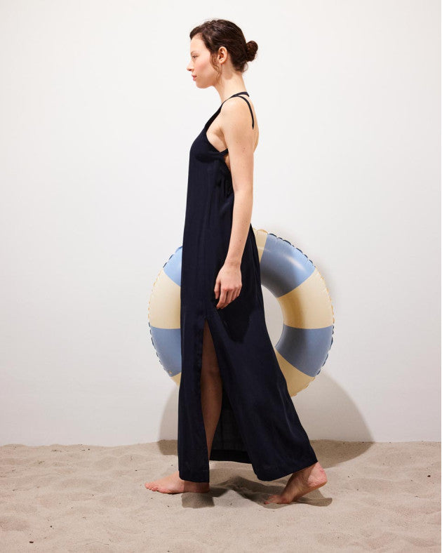 Joga Long Dress Croco Marine