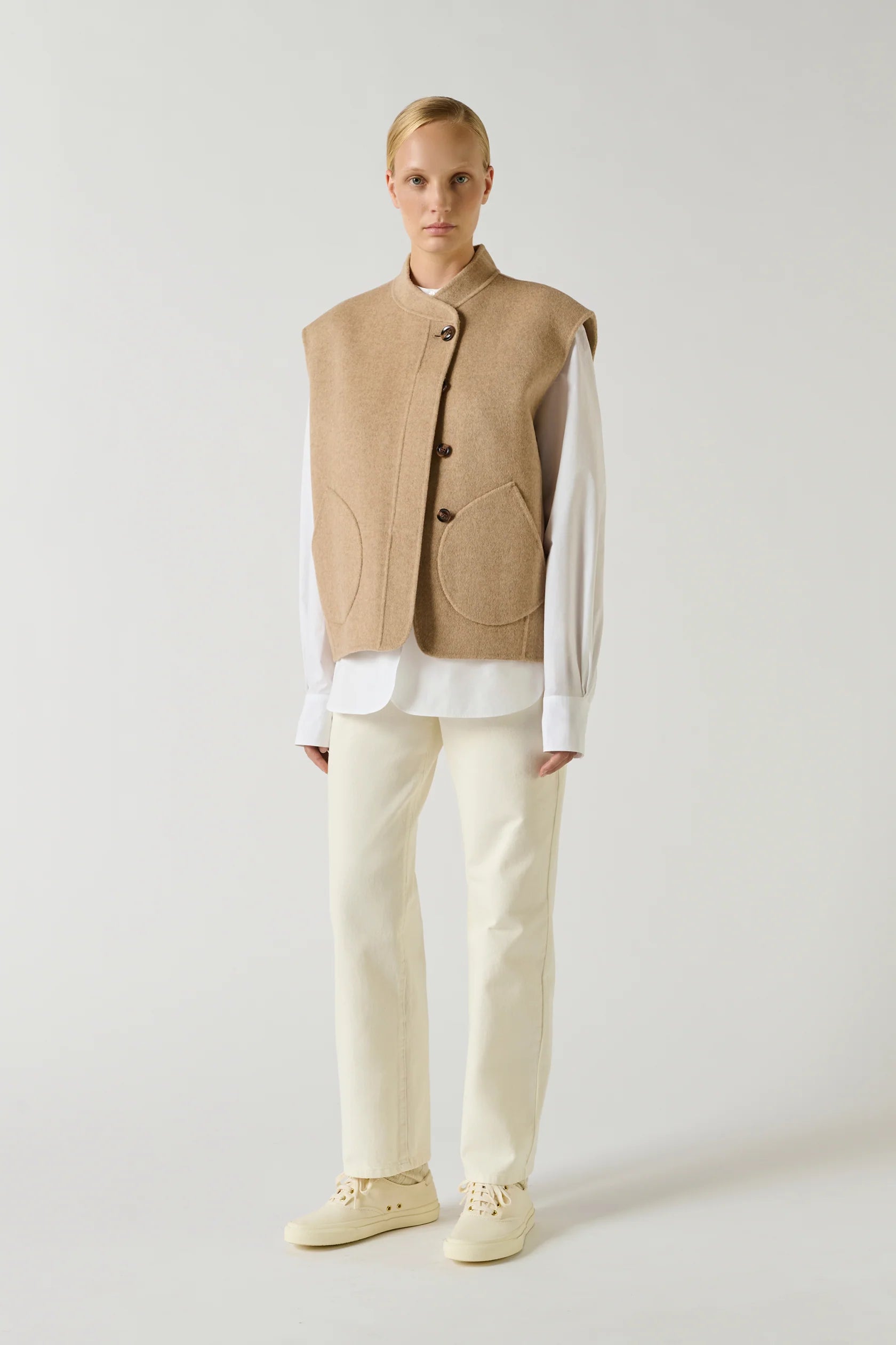 Blouson Adeline Beige Chiné