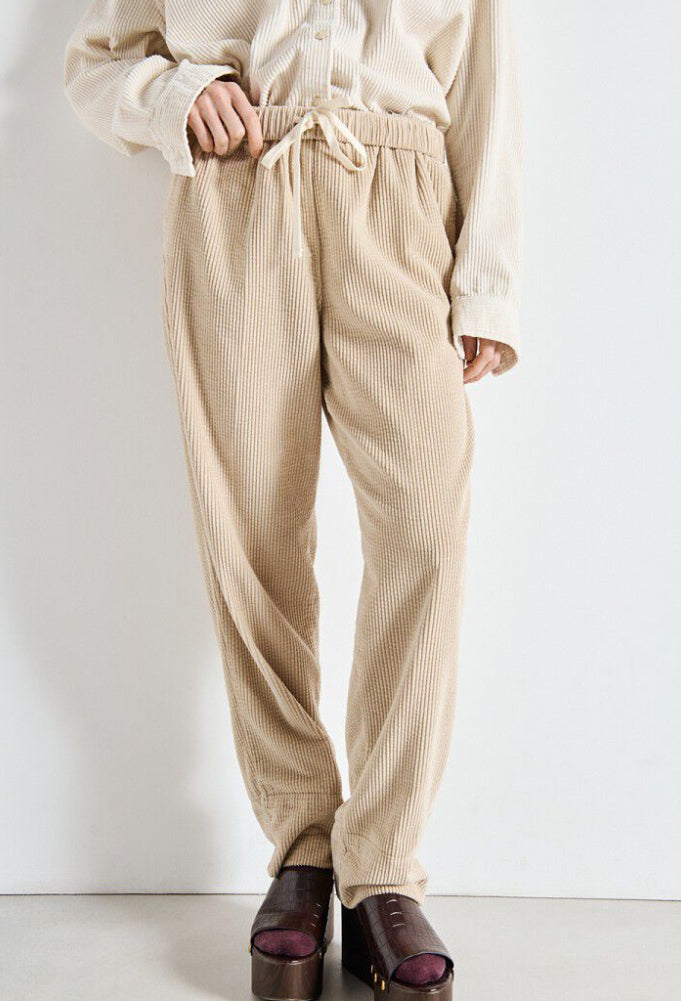 Pantalon Padow Femme Ecru vintage