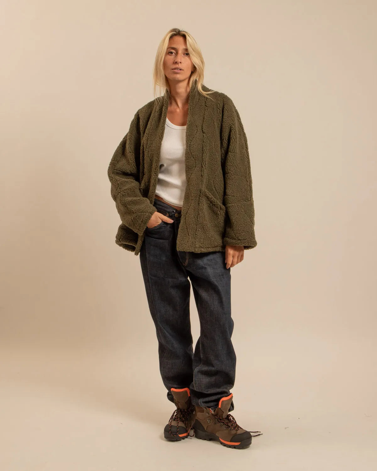 Veste Chicago Sherpa Kaki