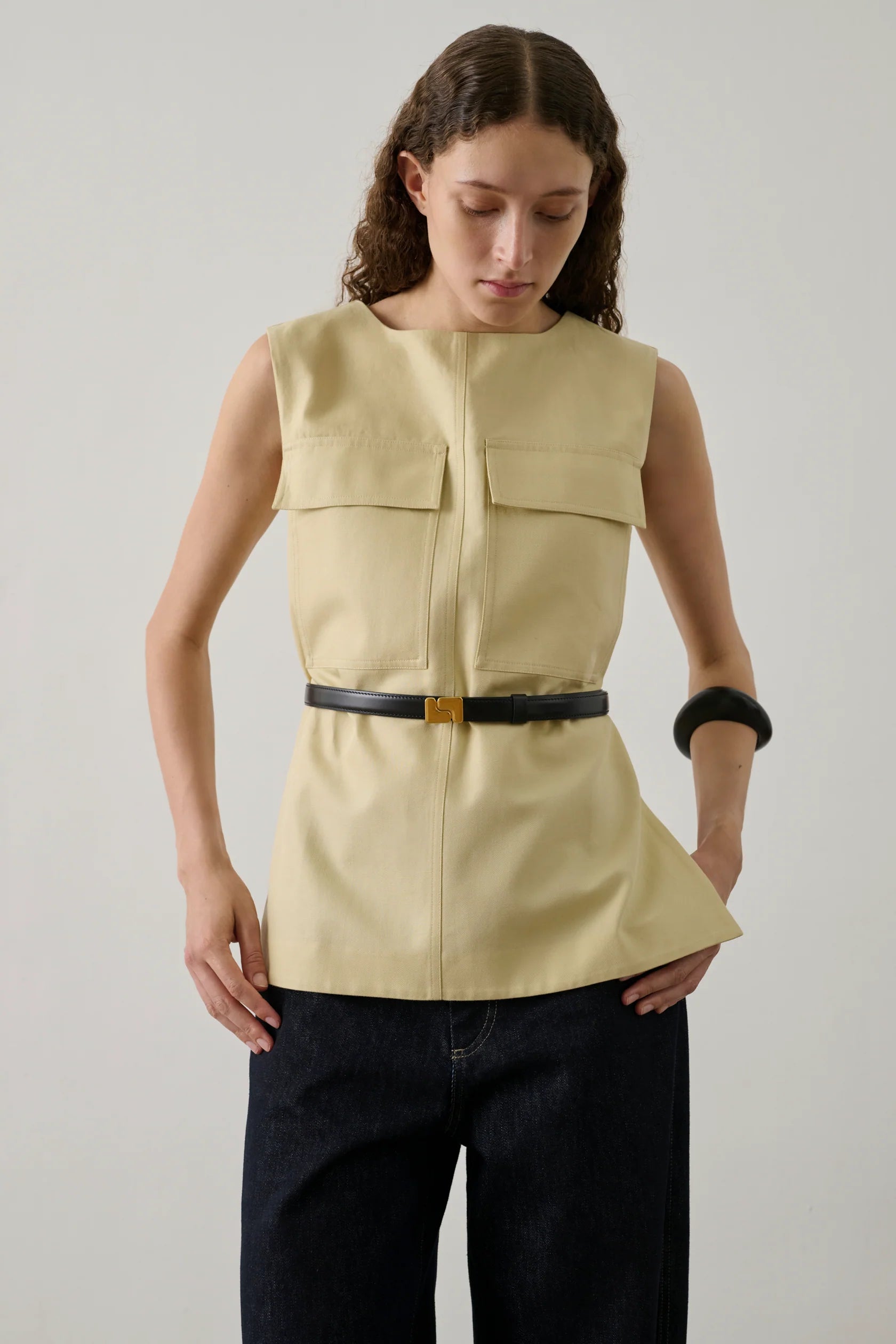 Ceinture Ninon Mini Noir Cuir Glacé